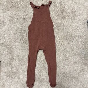 MINI MIOCHE Earthy Brown Slouchy Overalls 7-8 years